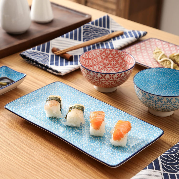 Geschirr sushi Set, vancasso MACARON japanische Ess Service aus Porzellan, 8-teilig Geschirr-Set für