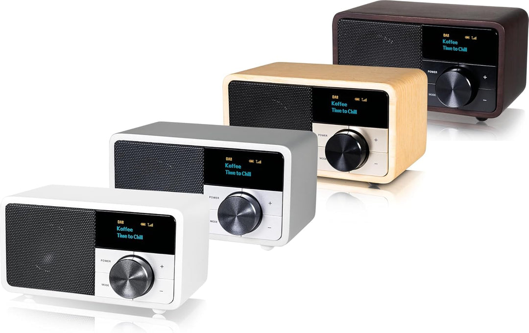 Kathrein DAB plus Radio mini I Digitalradio DAB+ u. UKW mit Bluetooth, Aux 3,5mm &amp; Akku I kleines Kü