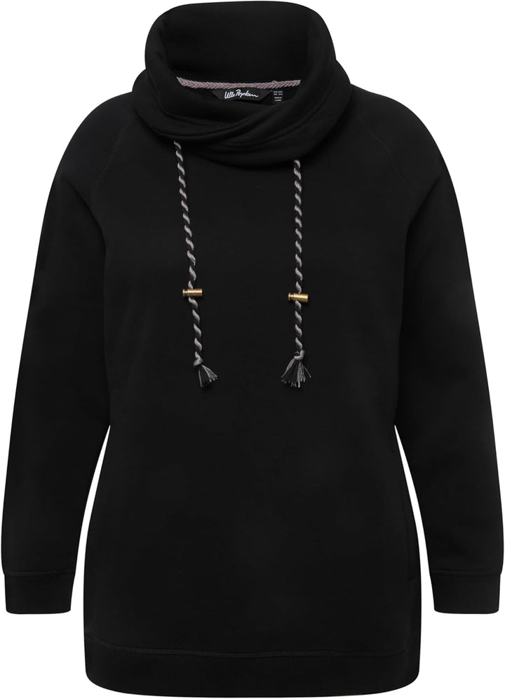Ulla Popken Damen Sweatshirt 58-60 Schwarz, 58-60 Schwarz