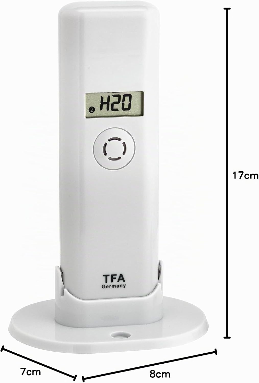 TFA Dostmann Weatherhub Thermo-Hygro-Sender, mit Wassermelder, Smart Home, Abruf der Daten über Smar