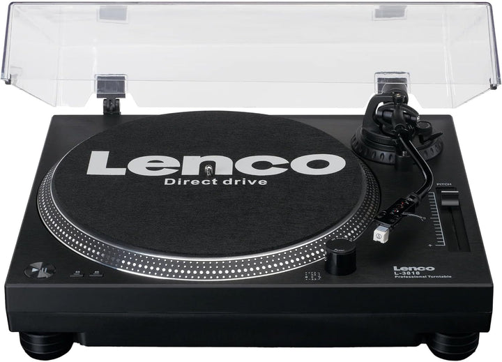 Lenco L-3818 Plattenspieler mit Direktantrieb - DJ Plattenspieler - Pitch Control - 33 und 45 U/min