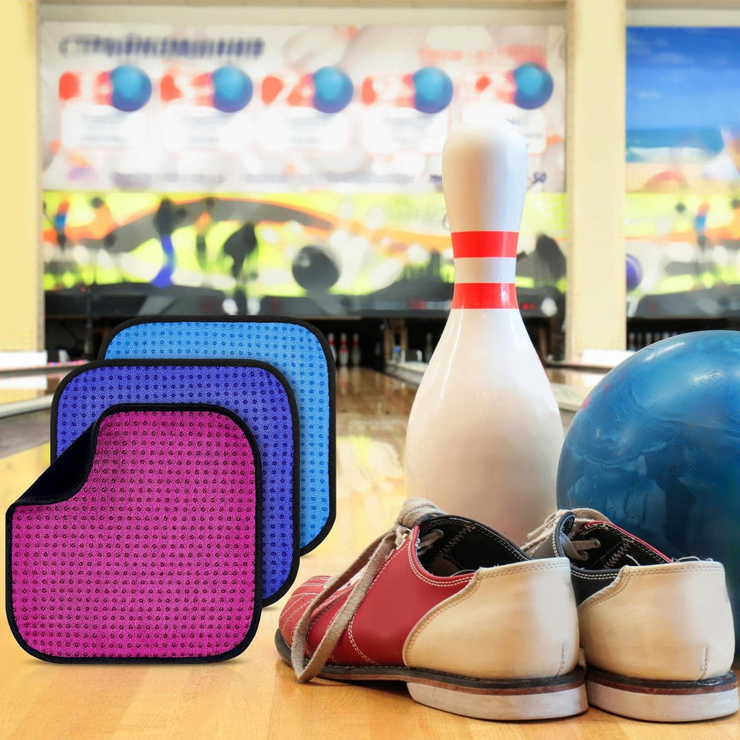 Aoriher Bowlingball-Handtuch, 20 x 20 cm, Shammy Pad, Rag, Bowling, Mikrofaser-Handtuch, leicht abwi