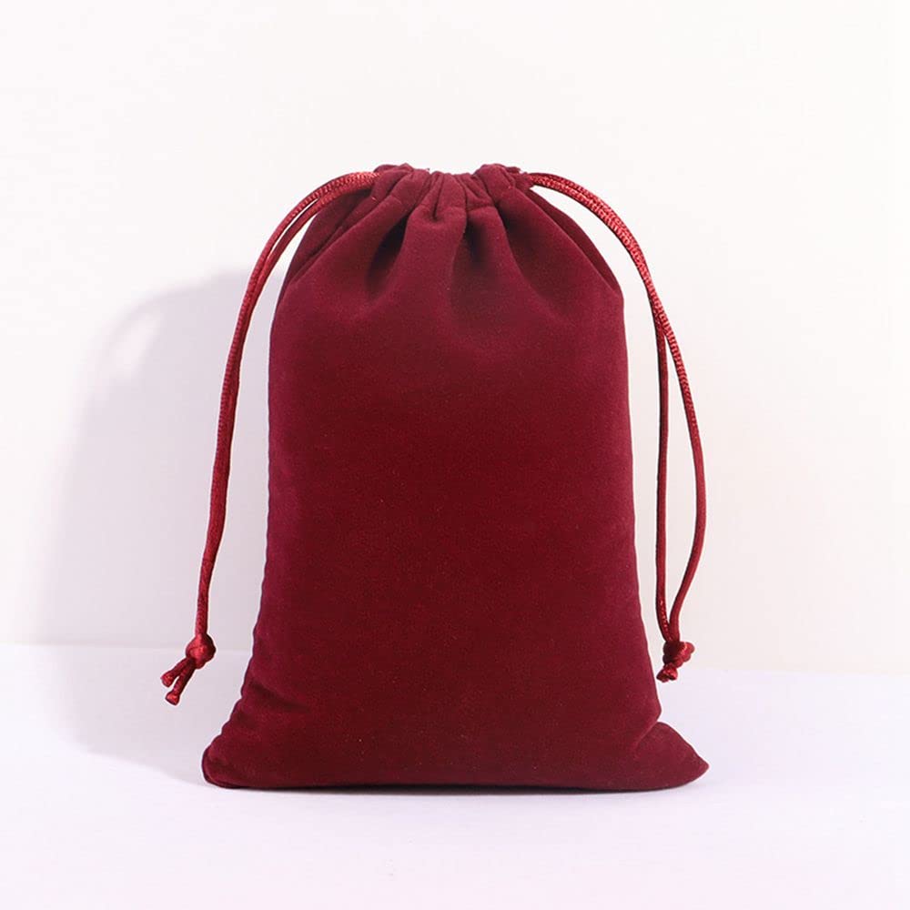 5Pcs 30cm*40cm Tunnelzug Schmuck Beutel Geschenksäckchen Gross Schmuckbeutel Samtbeutel mit Kordelzu
