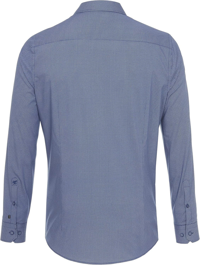 pure h. tico Herren Klassisches Hemd XS Druck Dunkelblau, XS Druck Dunkelblau