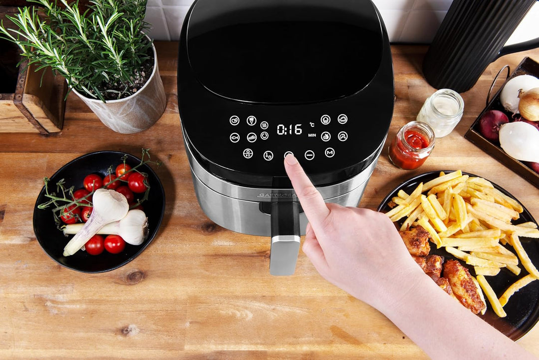 GASTROBACK #42582 Design Heissluftfritteuse Air Pro, Air Fryer mit 3,7 Liter Füllvolumen, 8 voreinge
