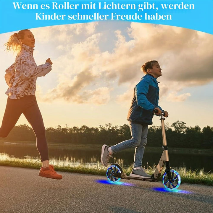 2 Stück 200mm Ersatzräder, Scooter Rollen, Anti-Rutsch Roller Räder, City ScooterRollen für Roller u