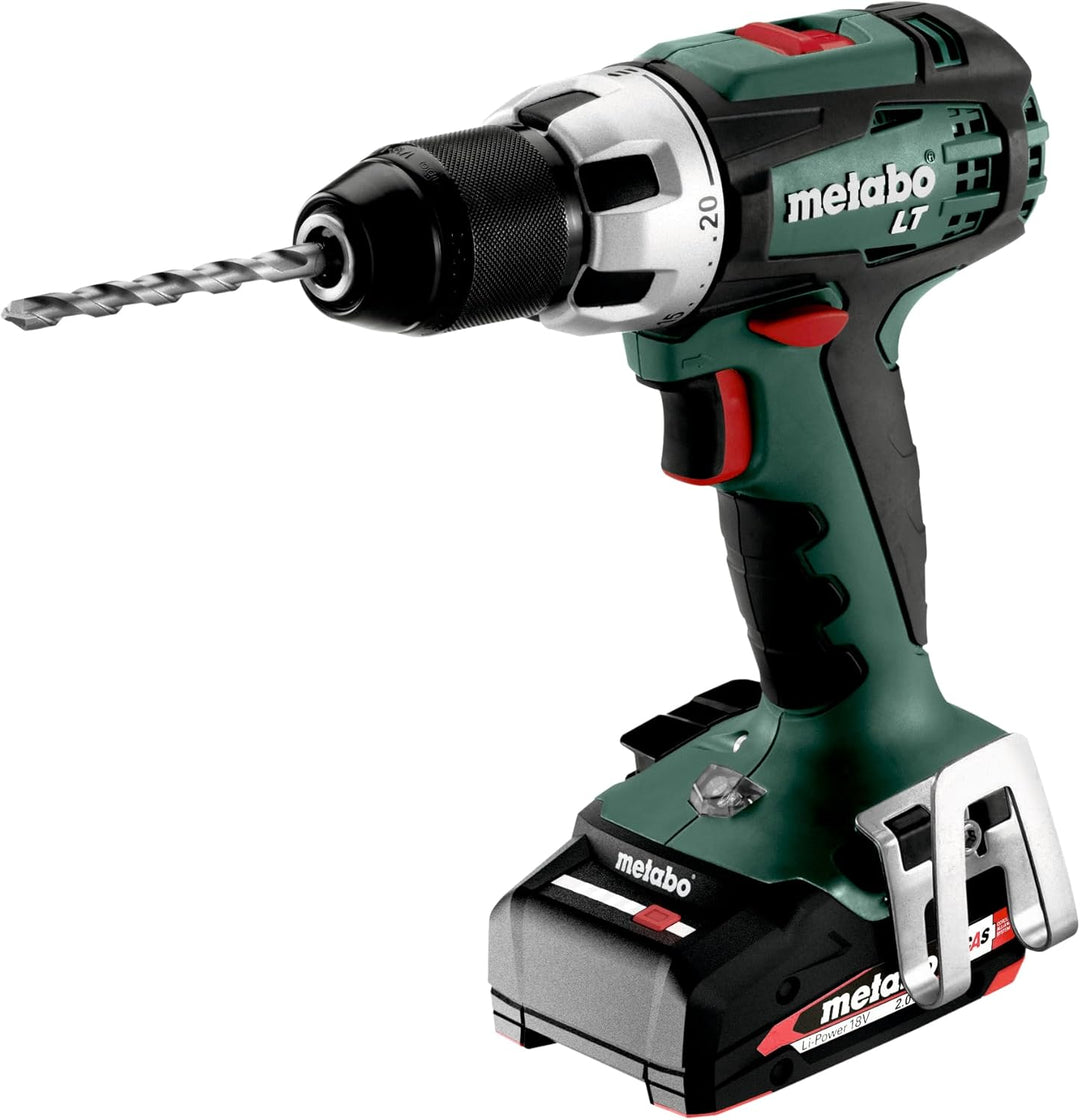 Metabo Akku-Bohrschrauber BS 18 LT Compact (602102530) 18V 2x Li-Ion; Ladegerät ASC 55; metaBOX 145,