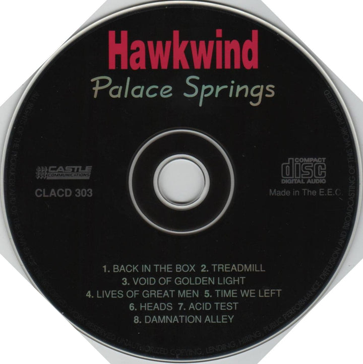 Palace Springs, Audio-CD
