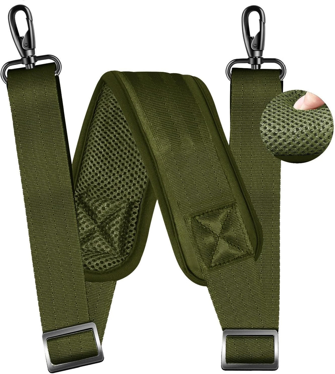 79 Zoll Schultergurt, Unbeweglichem Kissen und Zwei Balance-Schnallen Universal-Ersatzgurt mit Metal