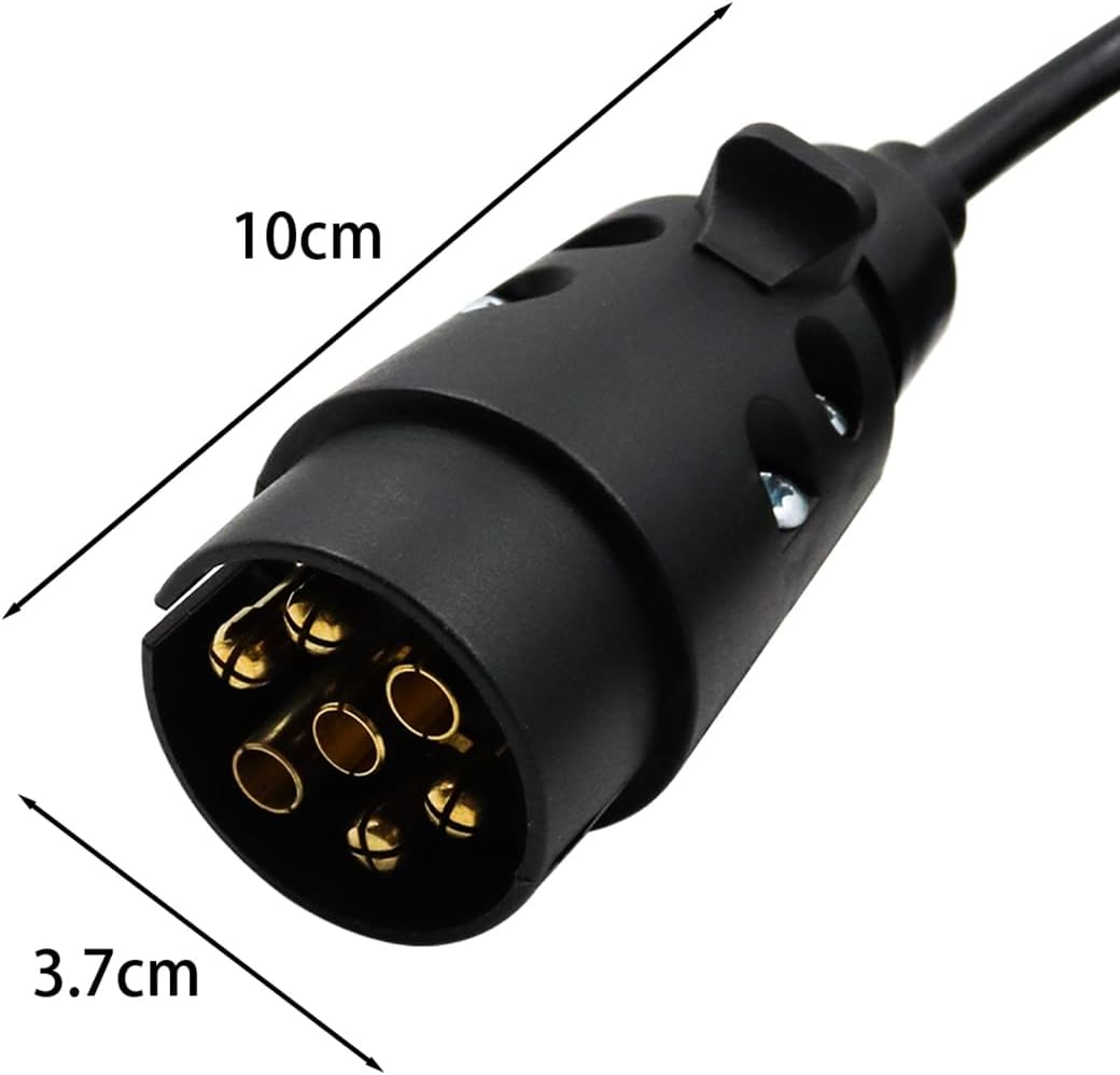 2,0m 7-Pin auf 7-Pin Adapter Stecker Anschluss Verlängerungskabel Spiralkabel Anhängerkabel Adapter