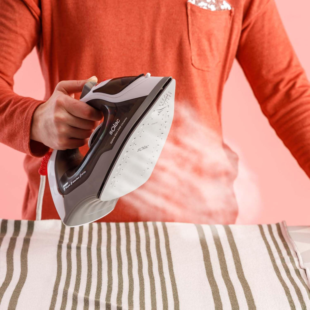 Solac Optima Start Dampfbügeleisen, 2400 W, Keramik-Bügelsohle, Dampfstoss 120 g/min, kontinuierlich