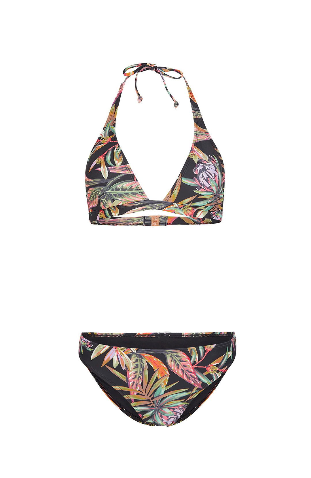 O'Neill Damen Marga-Rita Set Bikini 36B 39033 Black Tropical Flower, 36B 39033 Black Tropical Flower