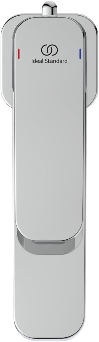 Ideal Standard A6326AA Tonic II Waschtischarmatur mit Ablauf, Bad-Wasserhahn mit Auslauf, Mischbatte