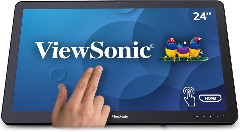 Viewsonic TD2430 59,9 cm (24 Zoll) Touch Monitor (Full-HD, HDMI, DP, USB 3.0 Hub, 4 Jahre Austauschs