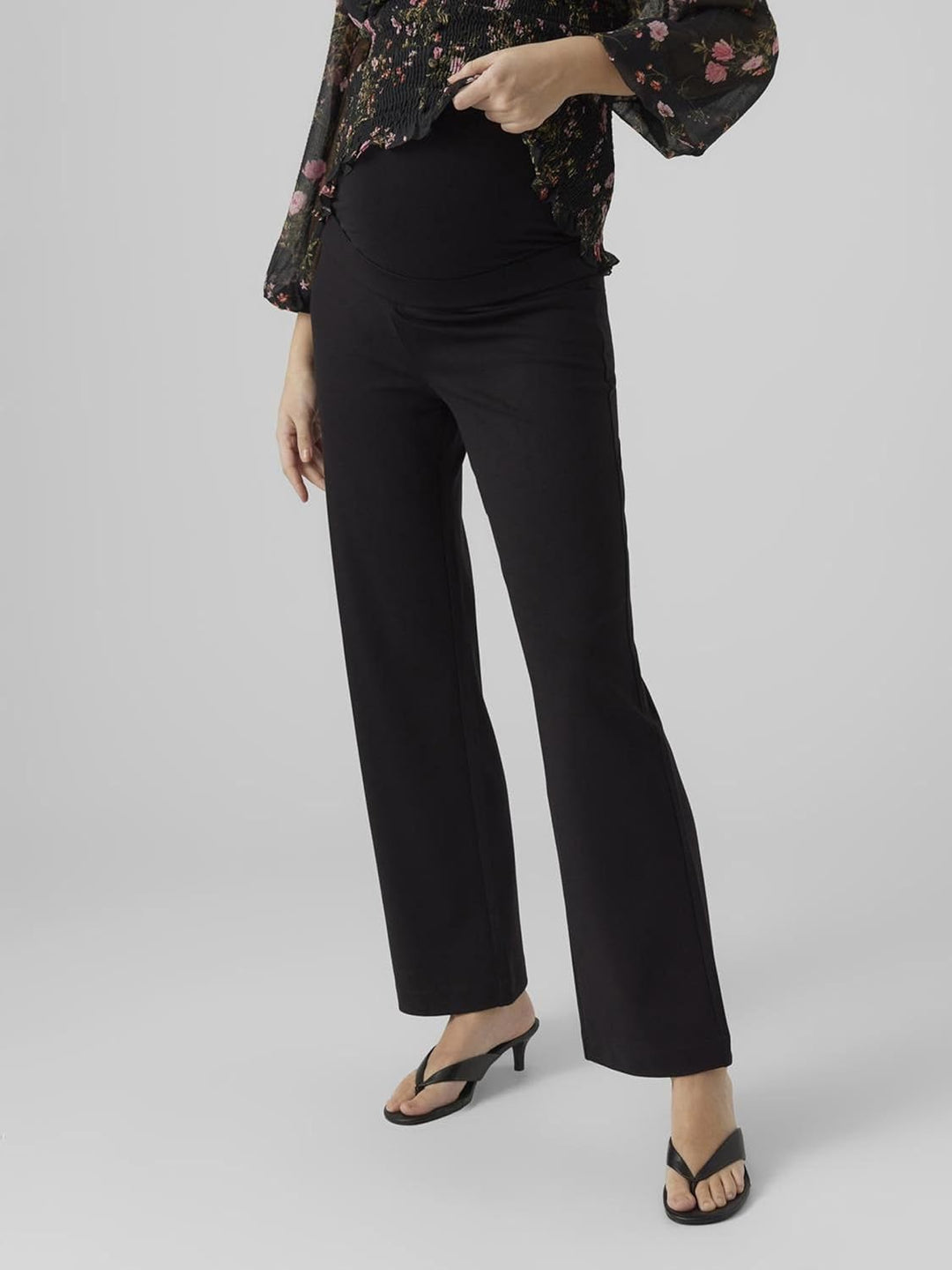 VERO MODA Damen Vmmkammie Straight Jersey Pant Ga Noos Hose M Schwarz, M Schwarz