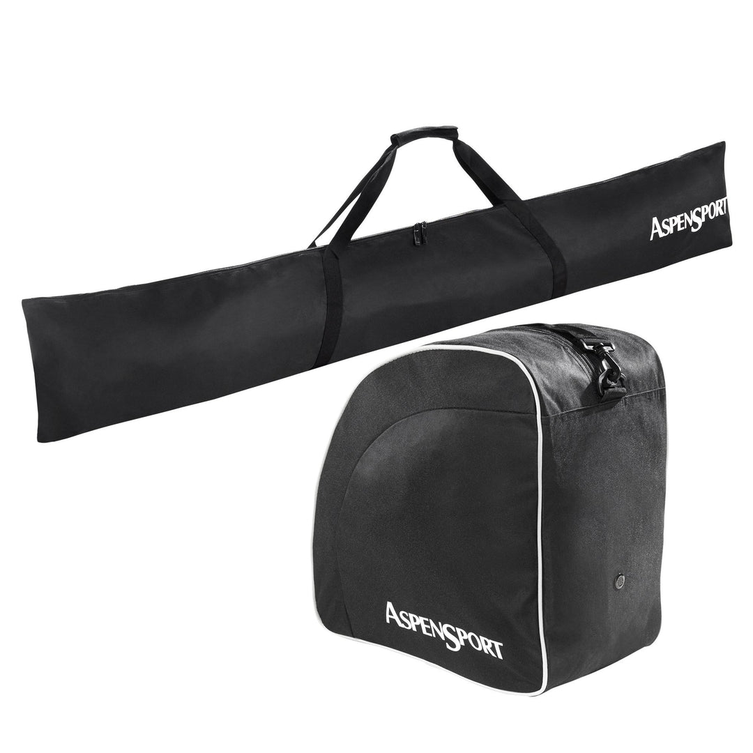 AspenSport Skitaschen Set Rucksack, schwarz, 43 x 27 x 5 cm, 50 Liter