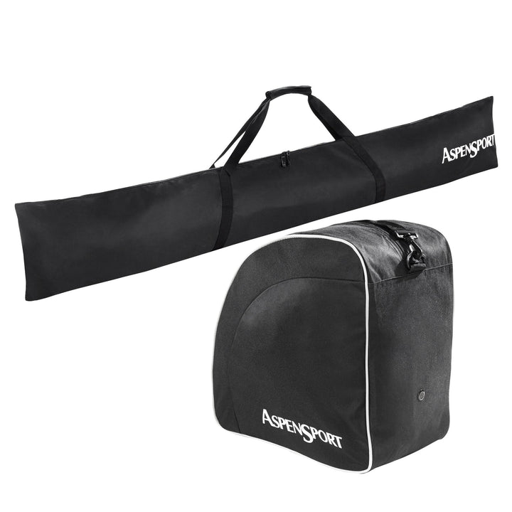 AspenSport Skitaschen Set Rucksack, schwarz, 43 x 27 x 5 cm, 50 Liter