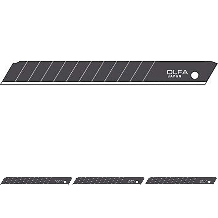 Olfa ARABB-10B Cutter & Universalmesser9mm Klingen ABB-10B ultrascharf Schwarz (Packung mit 4) 9mm K