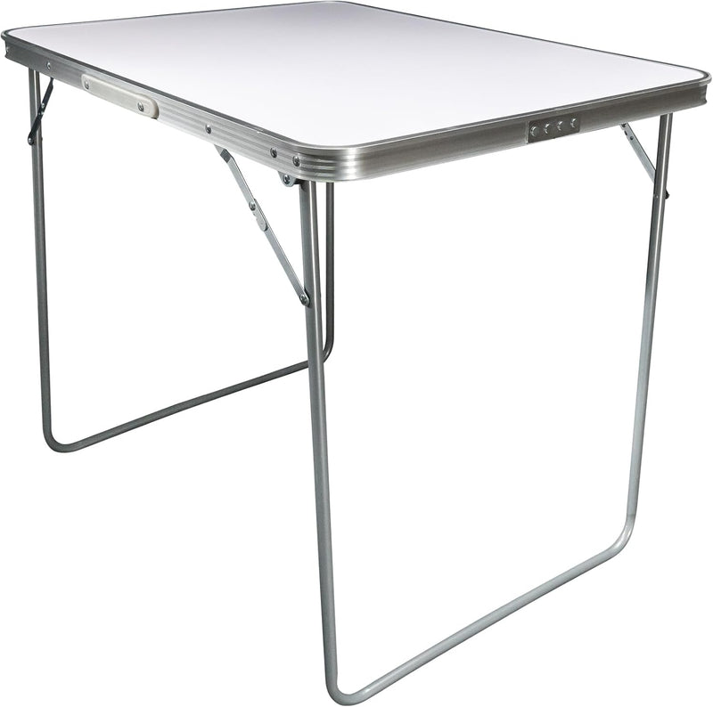 Grafner XL Aluminium Camping Tisch klappbar, stabil und tragbar, 80 x 60 x 70 cm, mit Griff, belastb