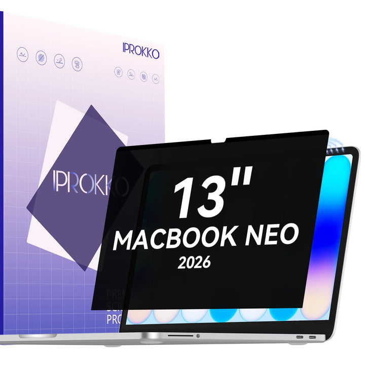 IPROKKO Magnetischer Blickschutzfilter für MacBook Neo 13 Zoll (2026, A18 Pro), Abnehmbar Anti Glare