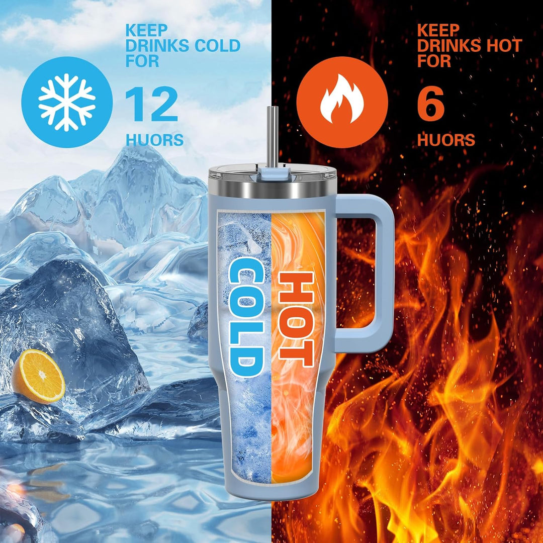 WATERSY 40oz Kaffeebecher to Go Thermobecher Doppelwandiger Edelstahl Vakuum Auslaufsicher Trinkbech
