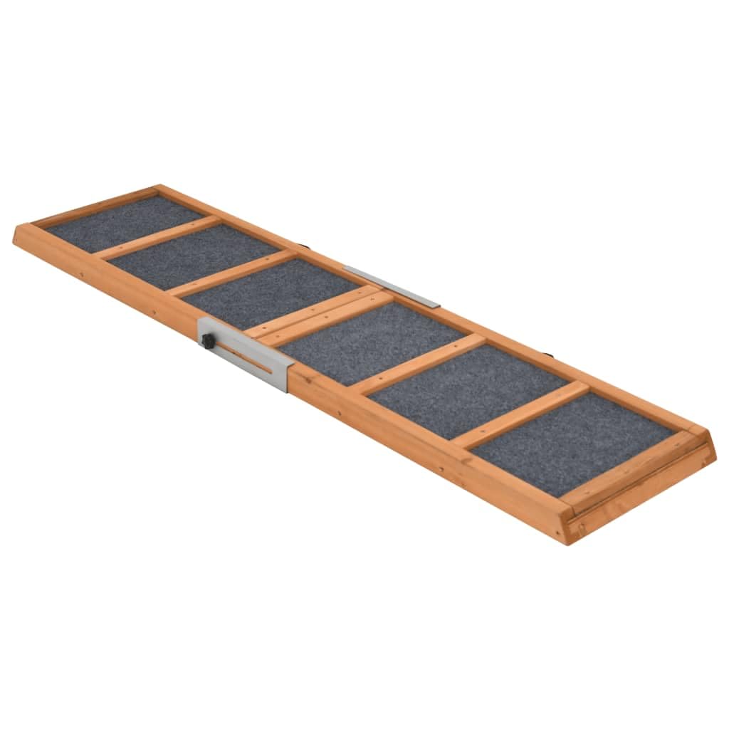 vidaXL Hunderampe Grün 120x30 cm Massivholz Tanne Grün 120 x 30 cm, Grün 120 x 30 cm