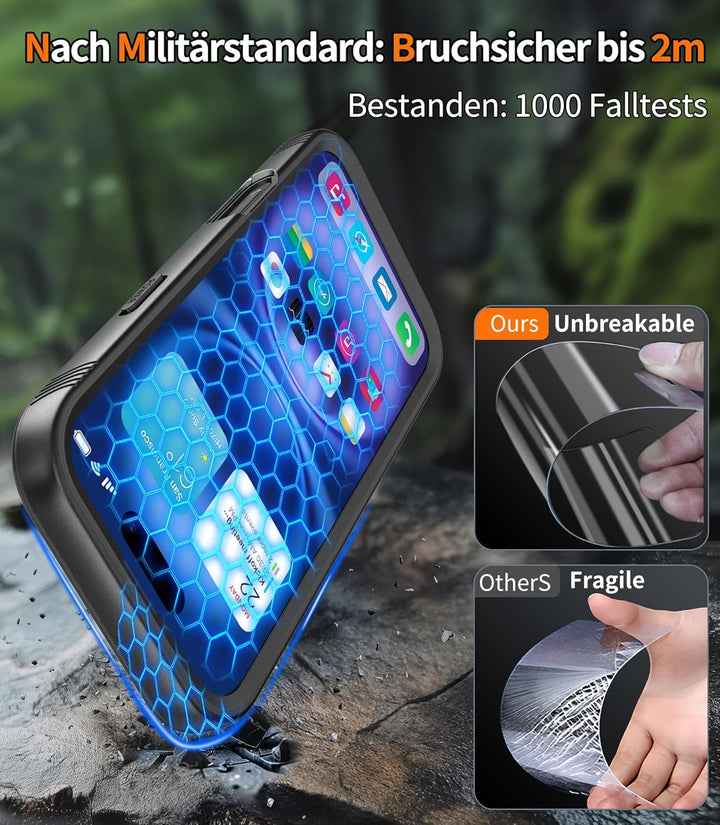 Cozycase TOP Militärschutz Magnetische Hülle für iPhone 16 Plus für MagSafe wasserdichte 360 Grad Pa