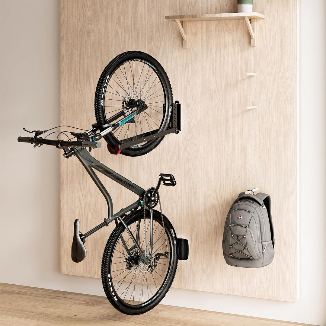 Maclean Wandhalterung für Fahrräder | Fahrradhalter klappbar mit 60° Schwenkfunktion | Fahrradträger