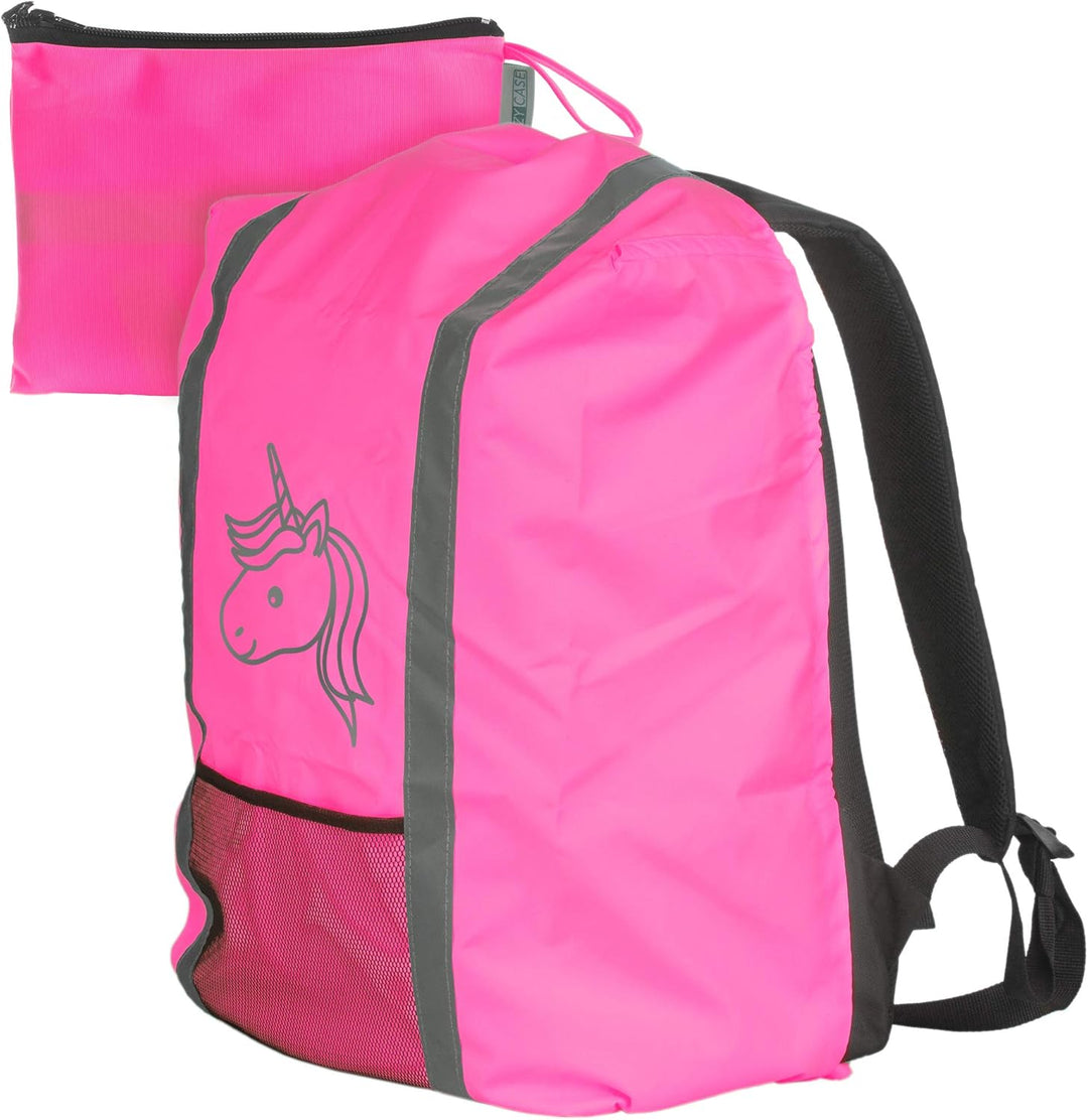 EAZY CASE Rucksack Schulranzen Regenschutz, Schutzhülle mit Reflektorstreifen, Regenüberzug, Regensc