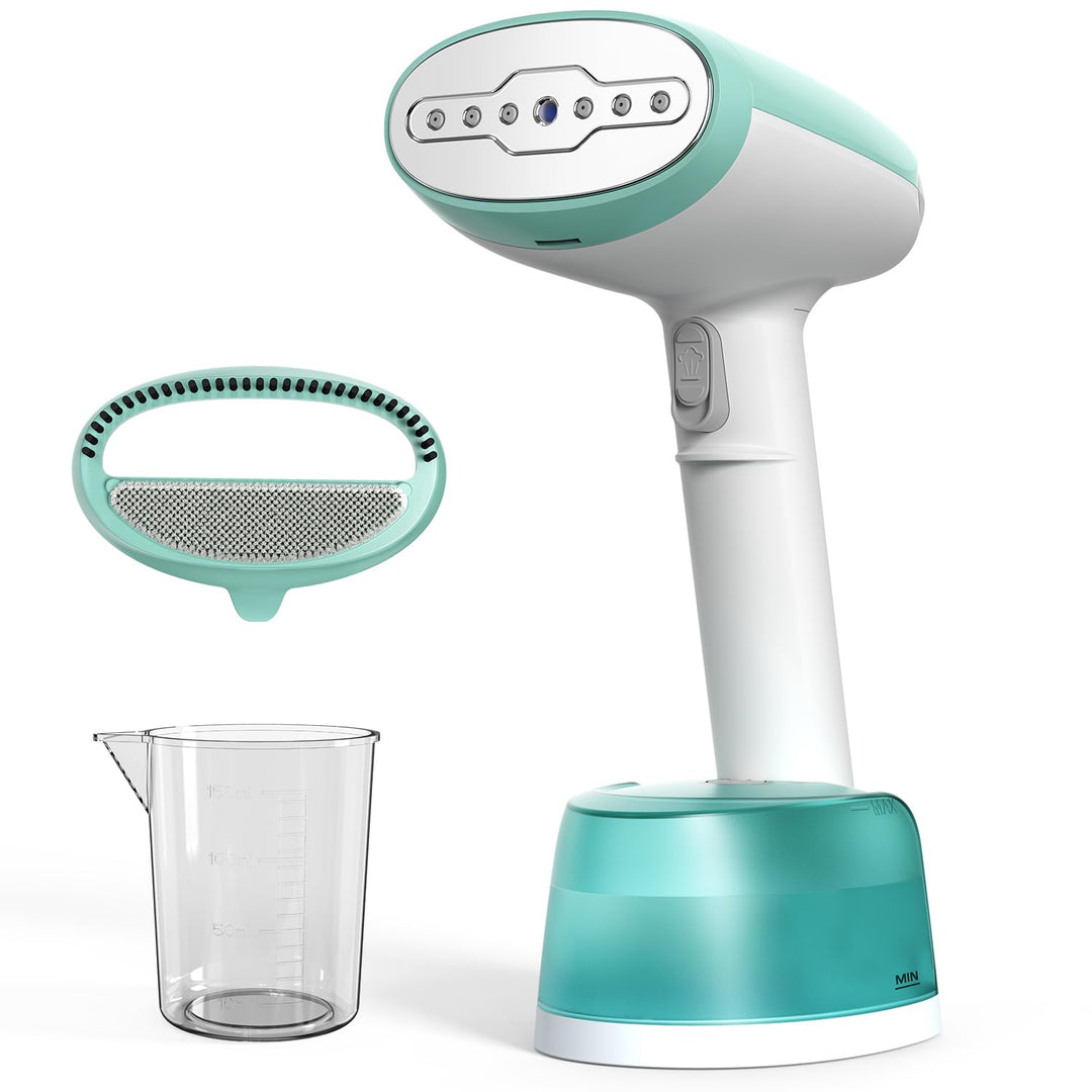 AROEVE Steamer Dampfglätter, 1500W Hand Dampfbürste mit 365ml Wassertank, 2 Dampfmodi, Schnelle Erwä