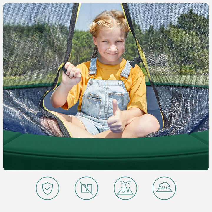 SONGMICS Trampolin Randabdeckung, Ø 183 244 305 366 427 cm, Federabdeckung, Randschutz, Sicherheitsm