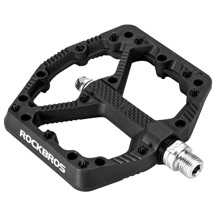 ROCKBROS Fahrradpedale Nylon MTB Pedale rutschfest Verschleissfest 9/16’’ Pedale für MTB, Rennrad, E