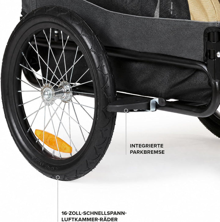 Polisport Hundeanhänger &amp; 2-in-1-Kinderwagen Grösse M &amp; XL, M