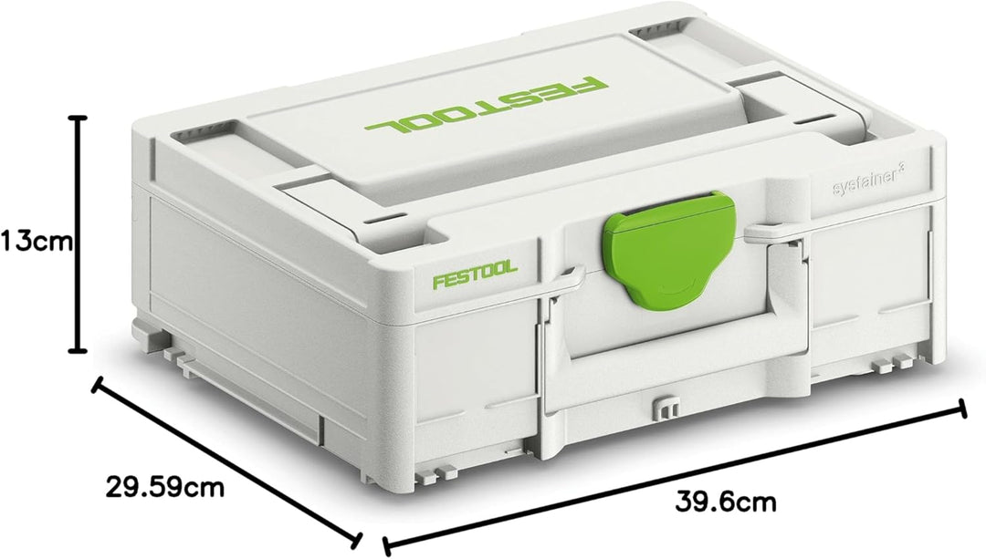 Festool Systainer³ SYS3 M 137 (mit Abdeckung für Beschriftungsfeld) 396mm x 296mm x 137mm, 396mm x 2