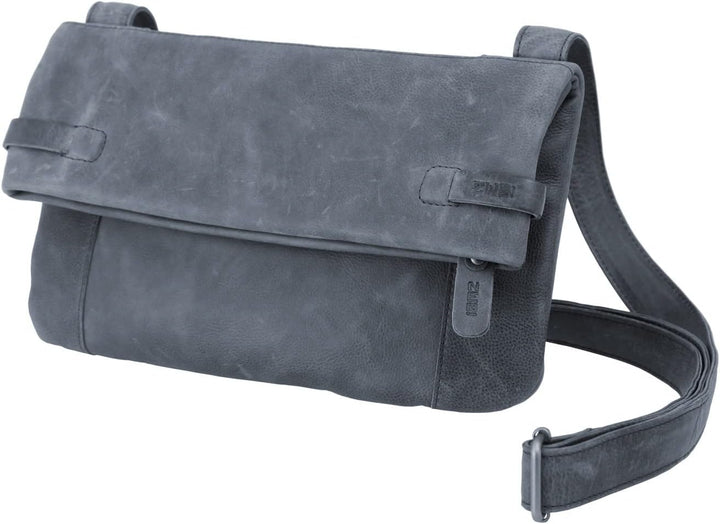 Zwei Klapptasche Milla ML10 aus Leder Blau, Blau
