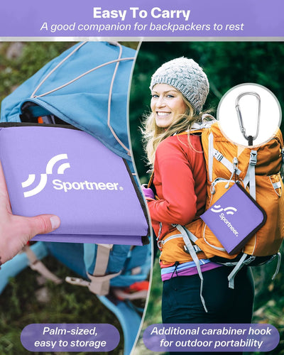 Sportneer Sitzkissen Outdoor, 40 * 40cm Sitzunterlage Outdoor Wasserdicht Oxford-Stoff Thermo Sitzki