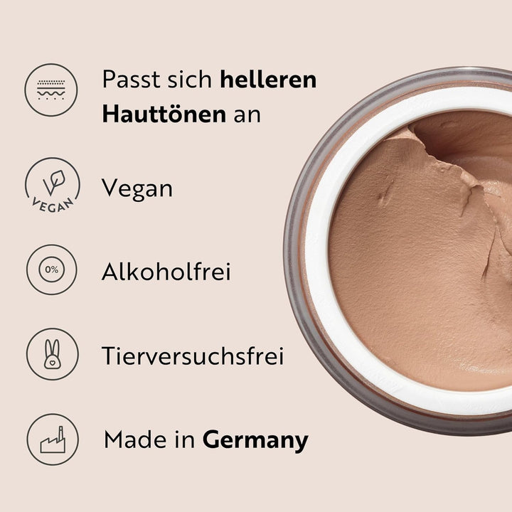 M. Asam Magic Finish Porcelain Teint LSF 30 Make-up (30ml), 4-in-1 Mousse: Primer, Puder & Concealer