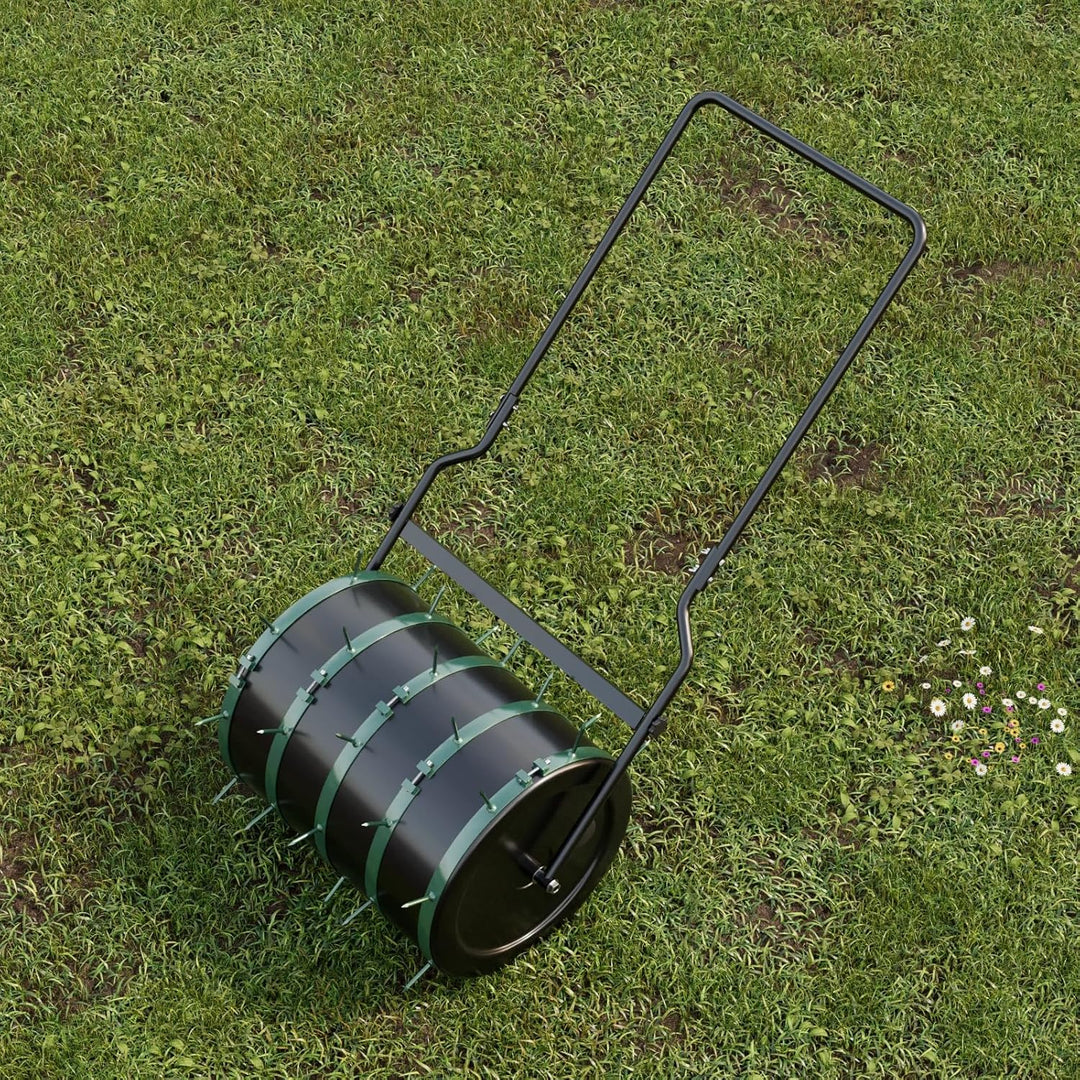 Rasen Aerator für Gartenwalze Walze Aerifizierer Rasenlüfter 5-TLG 40 cm 8 Dorn