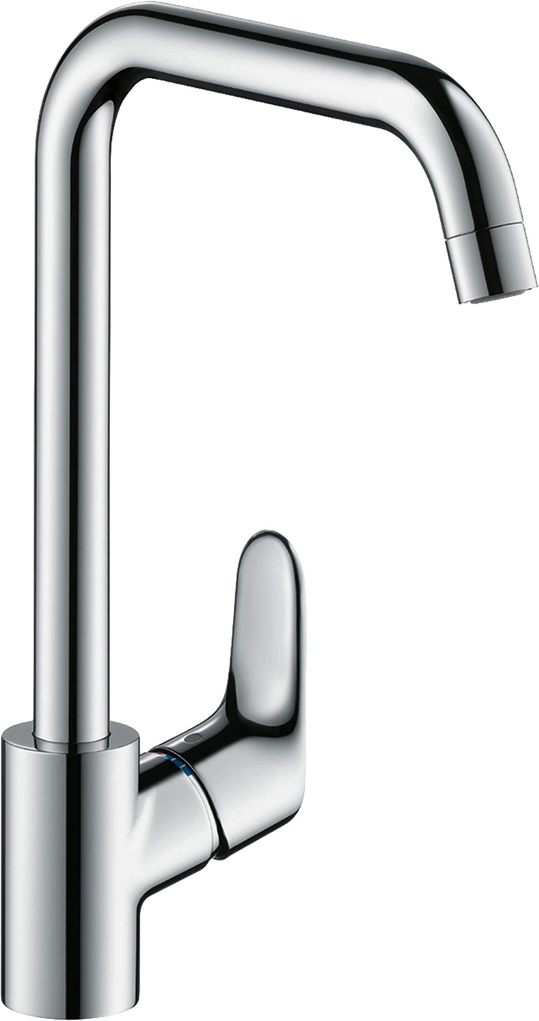 hansgrohe Niederdruck Küchenarmatur Focus M41, Wasserhahn Küche mit Auslaufhöhe 260mm, für offene Wa