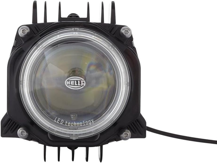 HELLA - DE/LED-Hauptscheinwerfer - 90mm Performance Bi-LED L70 - 12/24V - Einbau - Lichtscheibenfarb