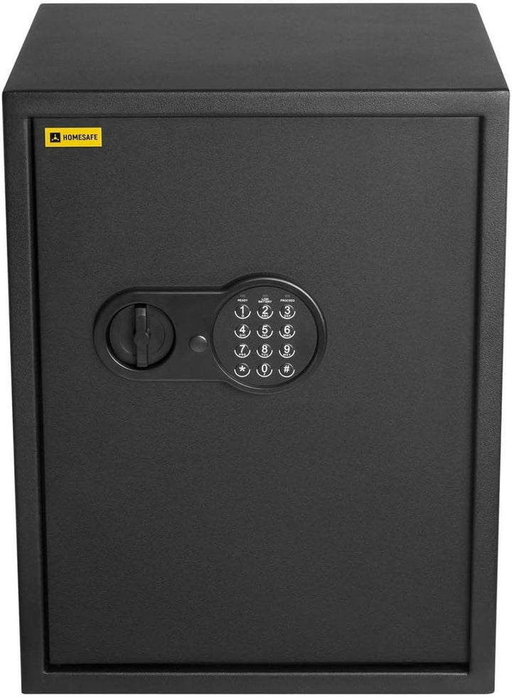 Homesafe HV50E Tresor Safe mit Schlüssel Elektronischem Möbeltresor, Dokumententresor, Elektronische