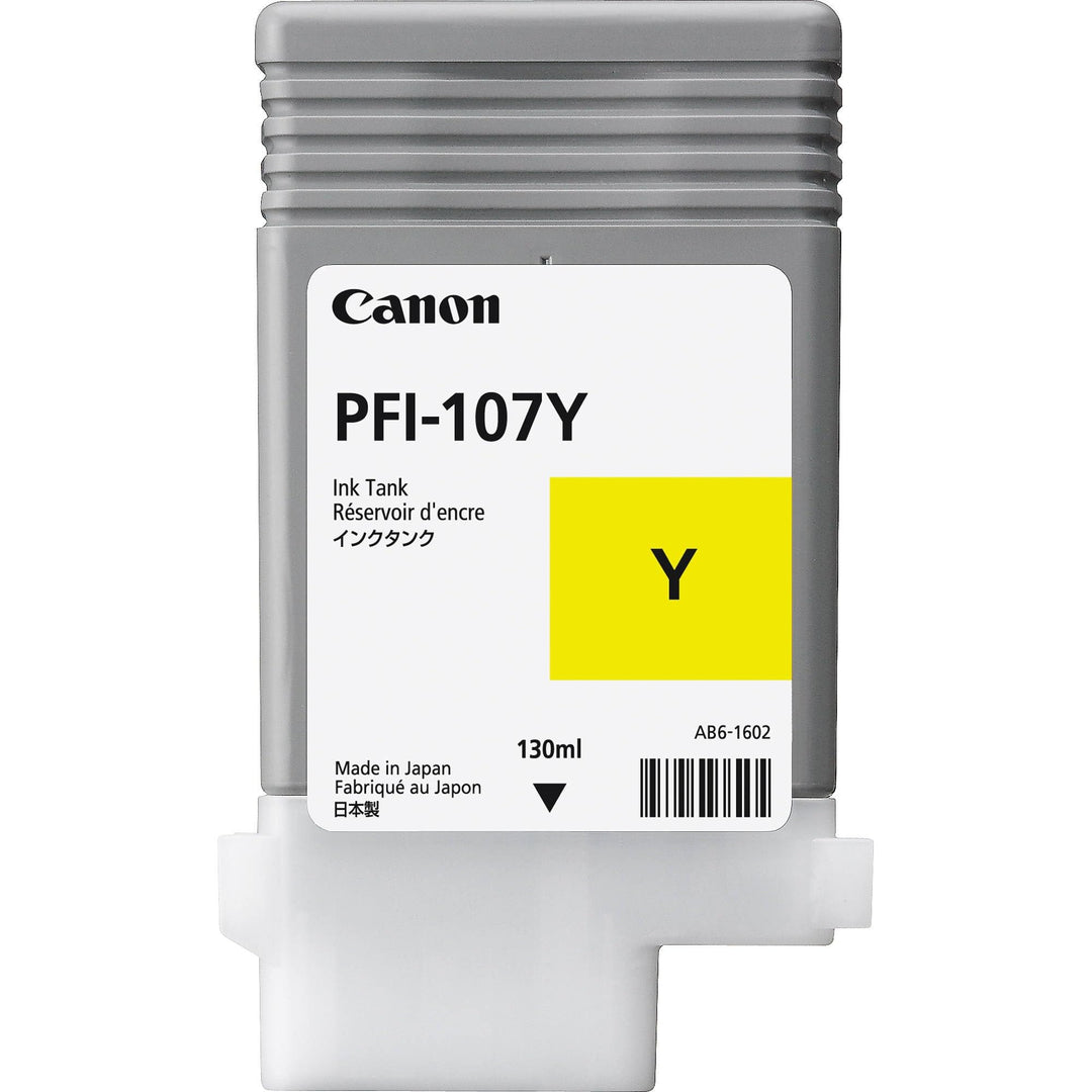 Canon PFI-107Y Tinte gelb Standardkapazität 130ml 1er-Pack, 6708B001AA Single