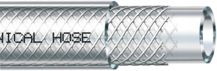 Bradas TH06*2,5 Industrie PVC- technischer Schlauch mit Gewebeeinlage, 50 m lang, Innendurchmesser 6