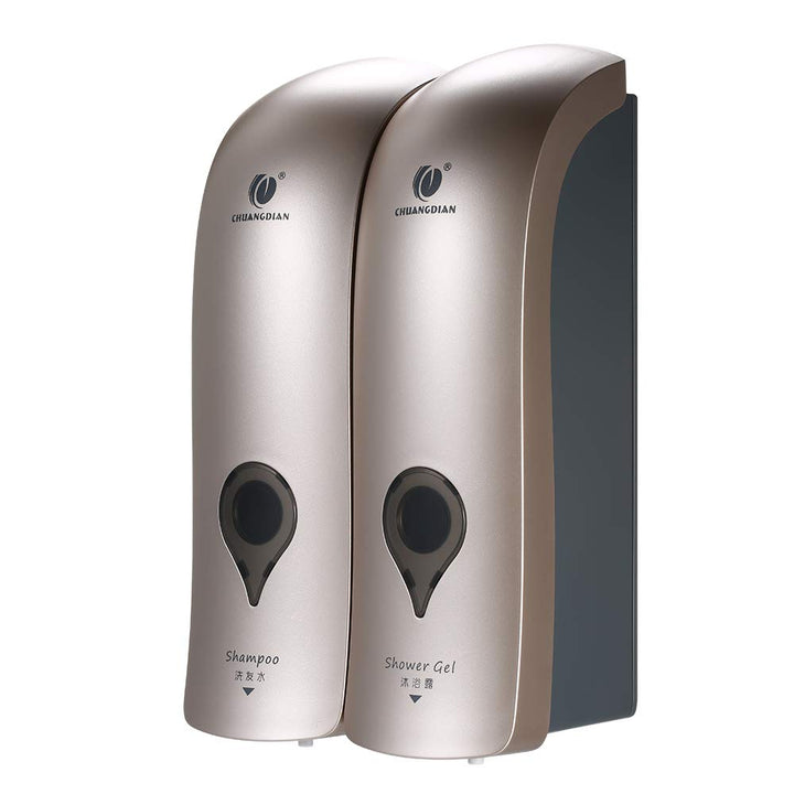 Decdeal 300 ml x 2 Seifenspender, CHUANGDIAN Seifenspender für Dusche Bagno Shampoo Bagnoschaum Cham