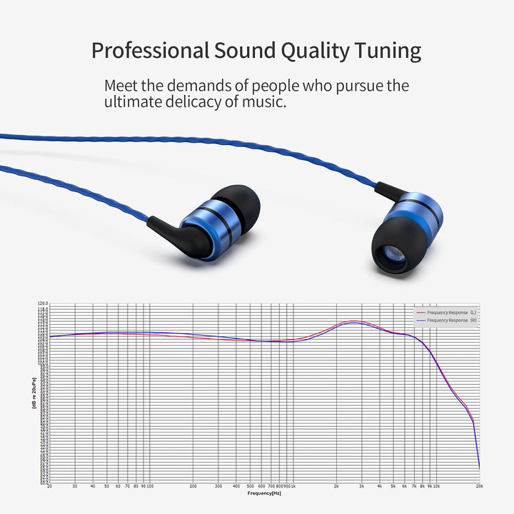 SoundMAGIC E80C Kabelgebundene Ohrhörer mit Mikrofon HiFi Stereo Audiophile Kopfhörer Geräuschisolie