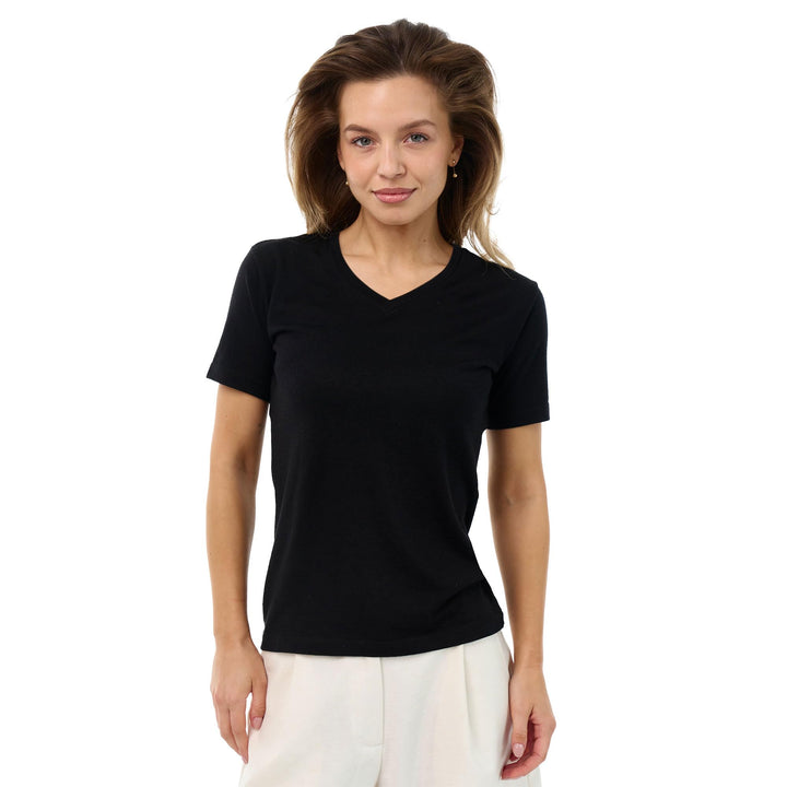 Merino.tech 100% Merino Shirt Damen Wandern - Merinowolle Tshirt Damen Kurzarm - Sport Thermo Unterh