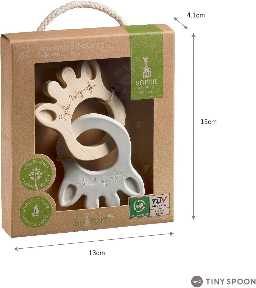 Sophie die Giraffe - Beissring - So'Pure Wood - 1 Stück