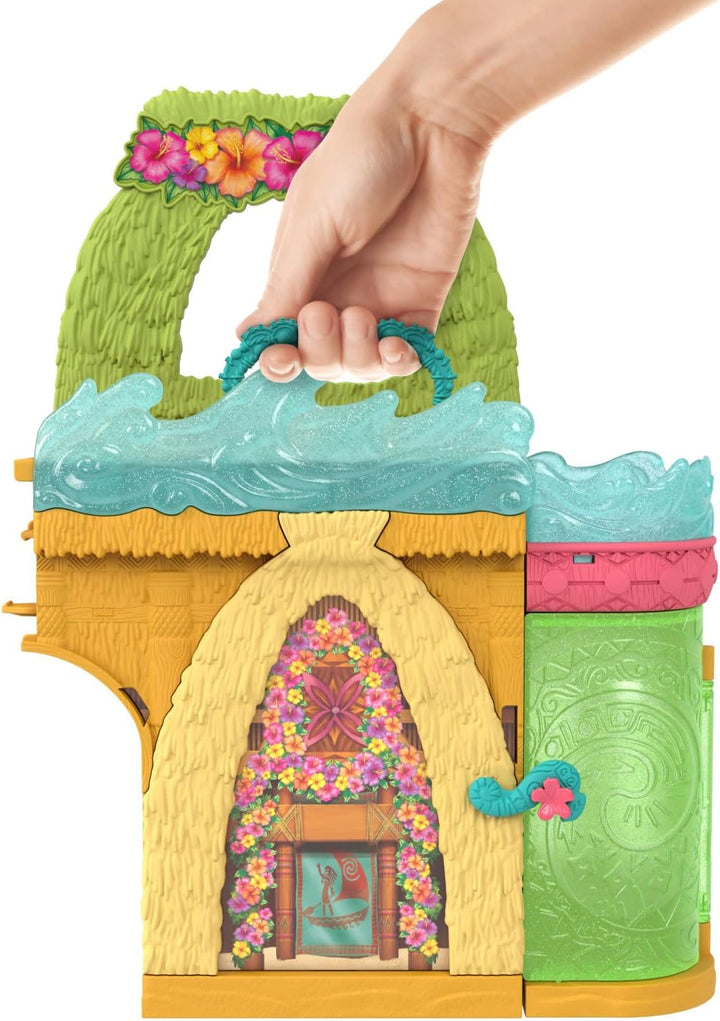 Mattel Disney Princess Toys, Moana Storytime Stackers Puppenhaus mit Moana Kleiner Puppe, 1 Tierfreu
