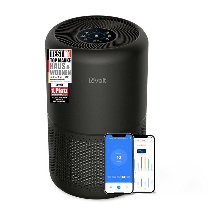 LEVOIT Luftreiniger mit HEPA Luftfilter, CADR 258m³/h für 54㎡ Raucherzimmer, gegen 99,97 Prozent Sch