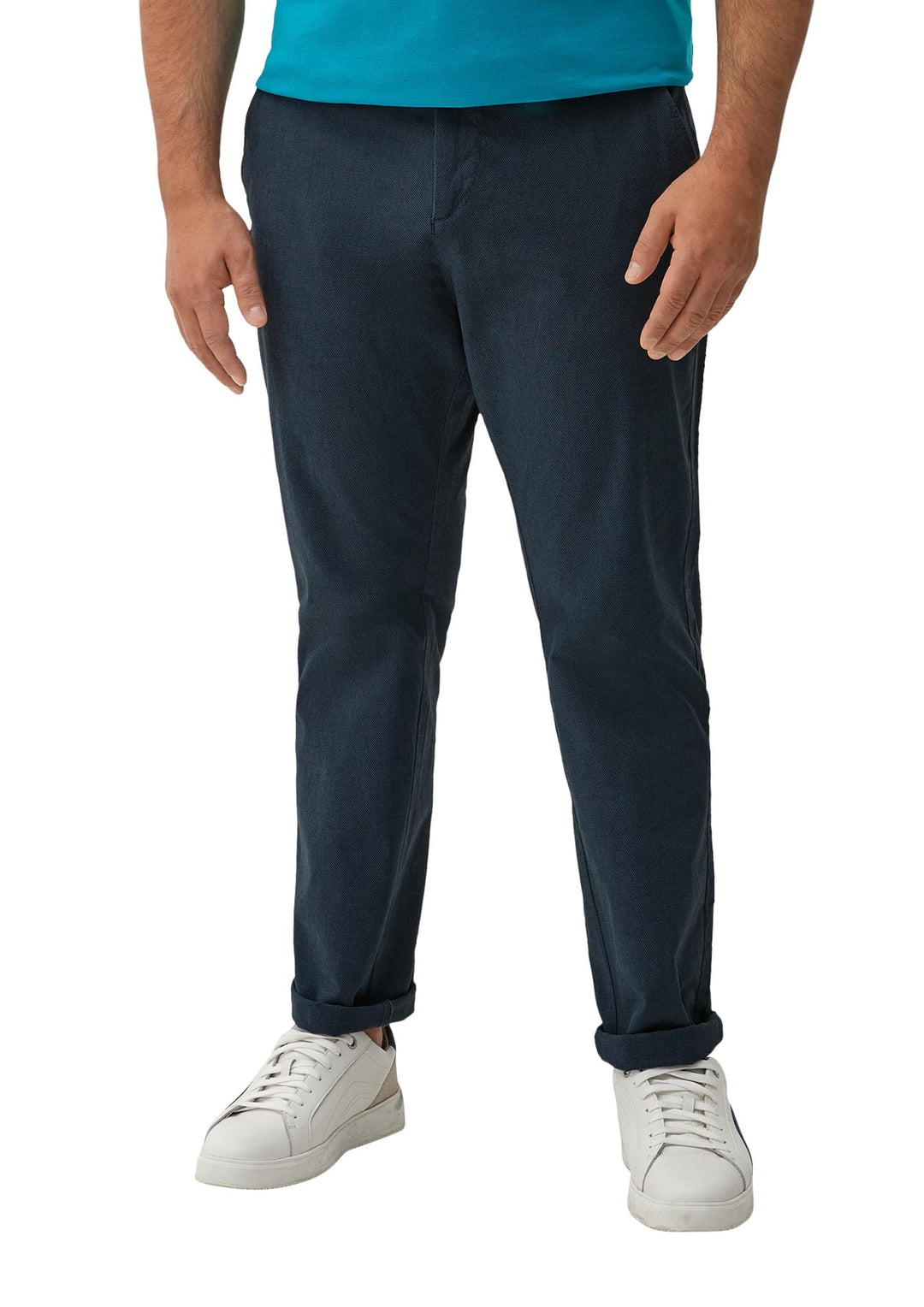 s.Oliver Regular: Chino aus Baumwollstretch 38W / 36L Blau, 38W / 36L Blau